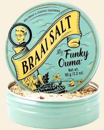 Funky Ouma Braai Salt Travel Tin